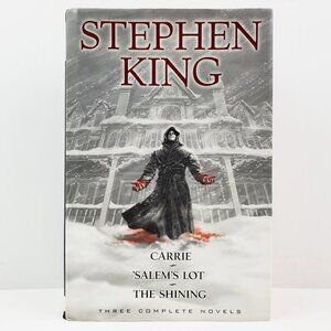 Stephen King Three Complete Novels Book Carrie Salem's Lot Shining HCDJ 2002
